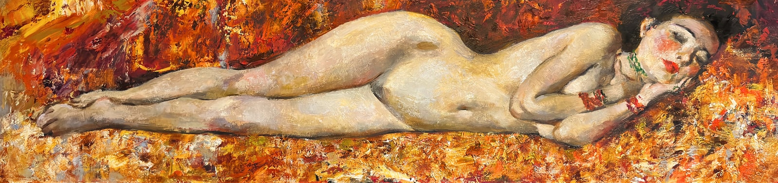 Victor Teslaru, Good Night Lilith, 2024, oil on canvas.