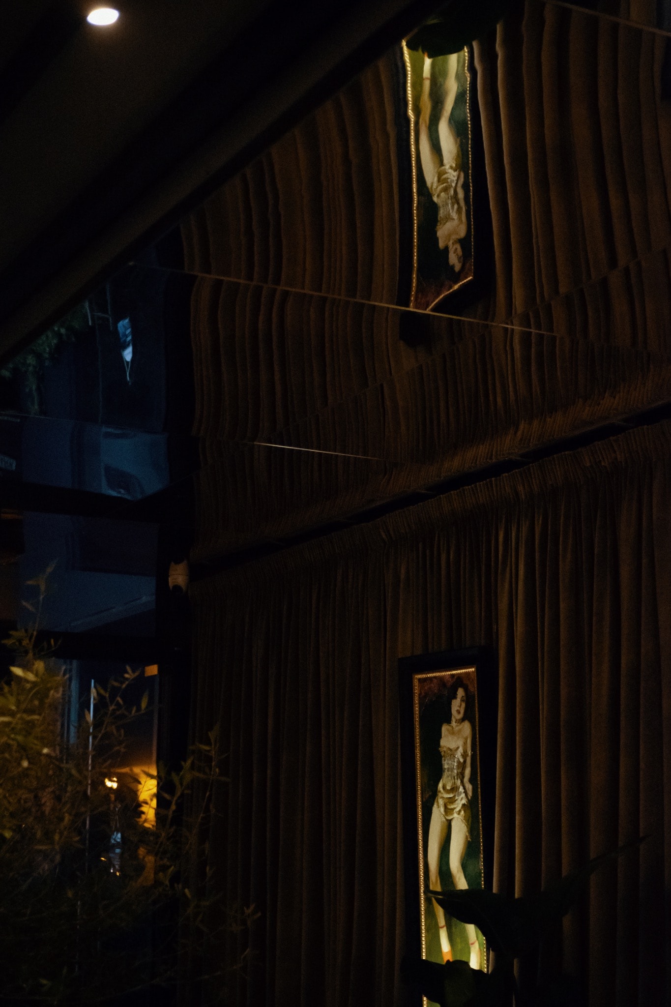 Installation view of Nudes, Bucharest, 2022, showing paintings in the exhibition space.